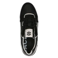 Zwarte Leren Sneakers Met Grijze Details^Sacha Outlet