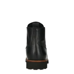 Zwarte Leren Veterboots^Sacha Shop
