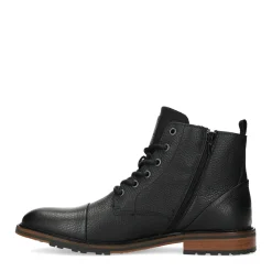 Zwarte Leren Veterboots^Sacha Online