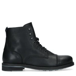 Zwarte Leren Veterboots^Sacha Flash Sale
