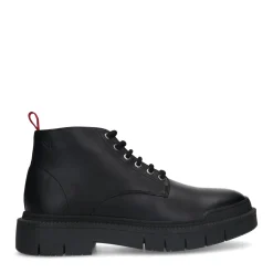 Zwarte Leren Veterboots^Sacha Best Sale