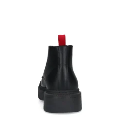 Zwarte Leren Veterboots^Sacha Best Sale