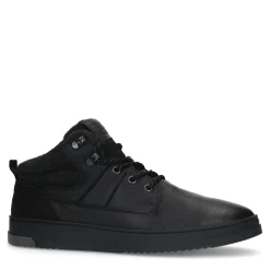 Zwarte Leren Veterboots^Sacha Clearance