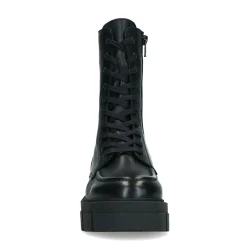 Zwarte Leren Veterlaarsjes^Sacha Best