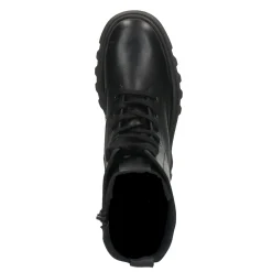 Zwarte Leren Veterlaarsjes^Sacha Store