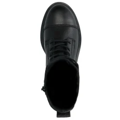 Zwarte Leren Veterlaarsjes^Sacha Hot