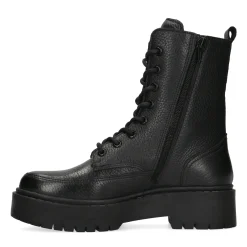 Zwarte Leren Veterlaarzen^Sacha Cheap