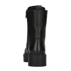 Zwarte Leren Veterlaarzen^Sacha Cheap