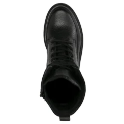 Zwarte Leren Veterlaarzen^Sacha Cheap