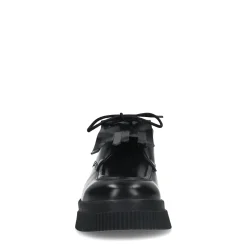 Zwarte Leren Veterschoenen Met Franje^Sacha Cheap