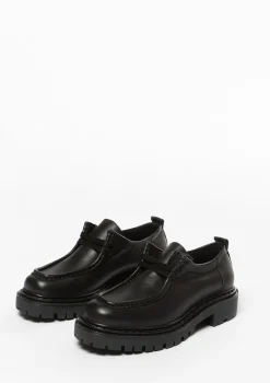 Zwarte Leren Veterschoenen^Sacha Discount