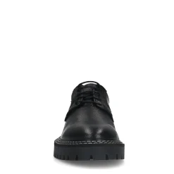 Zwarte Leren Veterschoenen Met Chunky Zool^Sacha Online