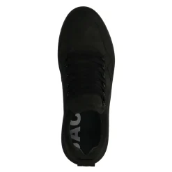 Zwarte Nubuck Sneakers Met Zwarte Zool^Sacha Shop