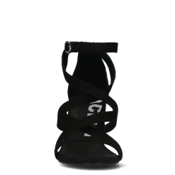 Zwarte Opengewerkte Sandalen Met Hak^Sacha Fashion