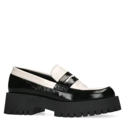 Zwarte Plateau Loafers Met Witte Details^Sacha Flash Sale