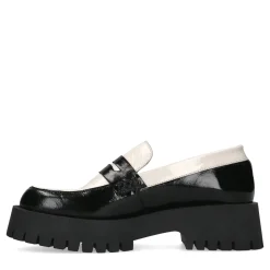 Zwarte Plateau Loafers Met Witte Details^Sacha Flash Sale
