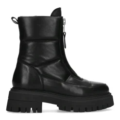 Zwarte Puffer Biker Boots^Sacha Best Sale