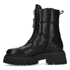 Zwarte Puffer Biker Boots^Sacha Best Sale