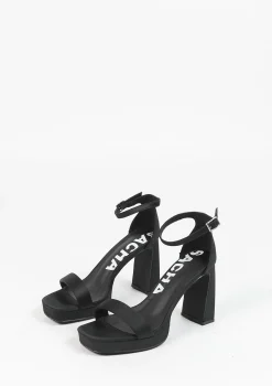 Zwarte Sandalen Met Plateau Hak^Sacha Clearance