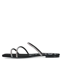 Zwarte Sandalen Met Strass Bandjes^Sacha Clearance