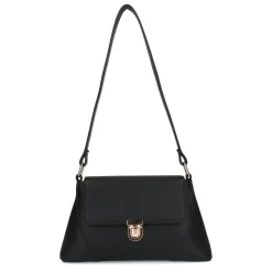 Zwarte Schoudertas Met Goudkleurige Details^Sacha Sale