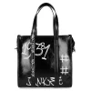 Zwarte Shopper Met Tekst^Sacha Store