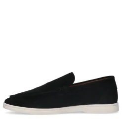 Zwarte Suede Loafers Met Witte Zool^Sacha Clearance