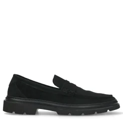 Zwarte Suede Loafers Met Chunky Zool^Sacha Outlet