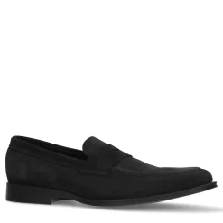 Zwarte Suede Penny Loafers^Sacha Best