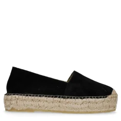 Zwarte Suede Plateau Espadrilles^Sacha Cheap