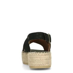 Zwarte Suede Plateau Sandalen^Sacha Best Sale