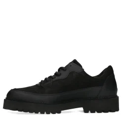 Zwarte Suede Sneakers Met Grove Zool^Sacha Cheap