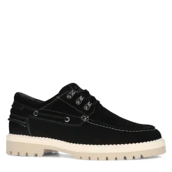Zwarte Suede Veterschoenen^Sacha Outlet