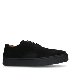Zwarte Suede Veterschoenen^Sacha Outlet