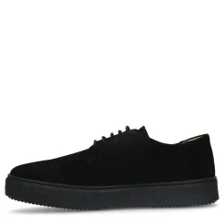 Zwarte Suede Veterschoenen^Sacha Outlet