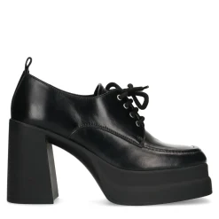 Zwarte Veterpumps Met Plateauzool^Sacha Clearance
