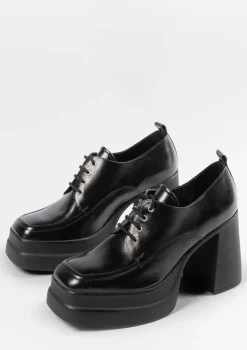 Zwarte Veterpumps Met Plateauzool^Sacha Clearance