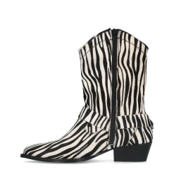Zwarte Zebraprint Cowboylaarzen^Sacha New